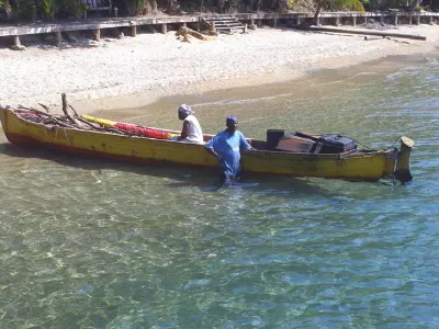 Imported Food — Cayos Cochinos, Honduras