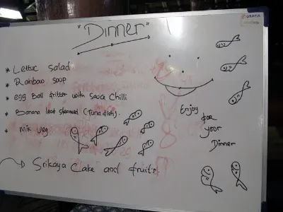 Dinner Menu — Lembeh, Indonesia – NAD Resort