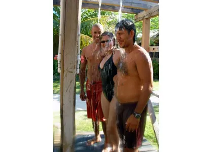 Group Showers — Roatan Island, Honduras – CoCo View Resort