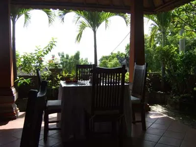 The open-air dining room