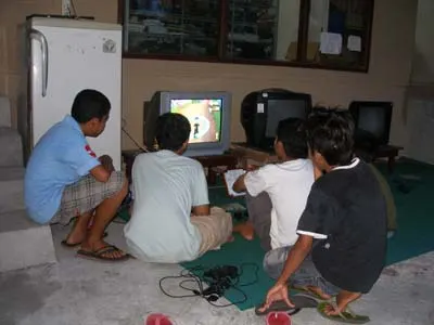 Video games on a shared television
