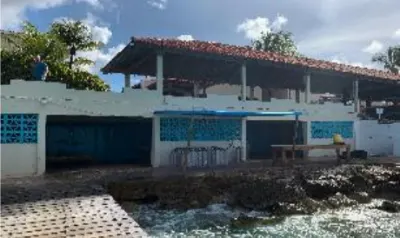 The lower level of the dive area