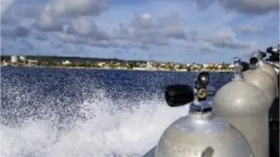 Heading out to a dive site