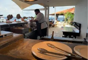 The restaurant and bar